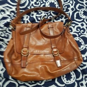 Cole haan brown leather purse